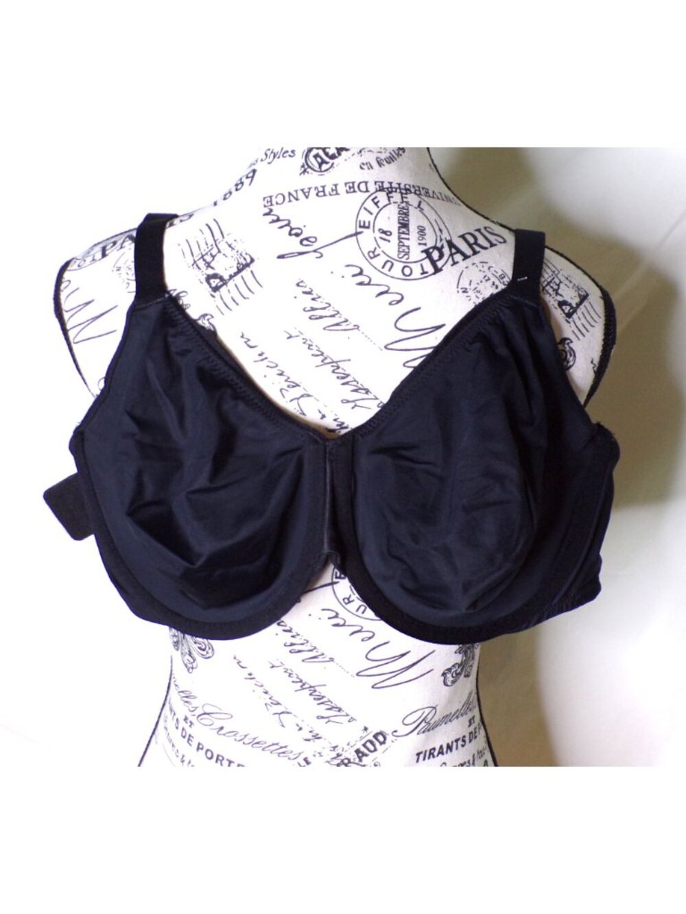 🆕WACOAL Inside Job Full Unpadded Underwire Bra 38G Black #855345 - Picture 8 of 8